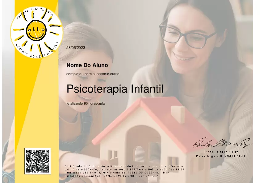 Imagem do certificado